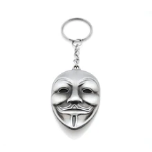 Vendetta 해커 마스크에 대 한 원래 브랜드 영화 시리즈 키 체인 v 키에 대 한 새로운 키 체인 chaveiro llavero 키 체인 3 색 선물(China)