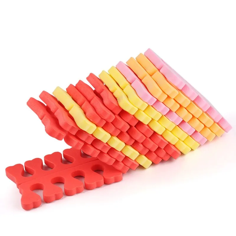 100Pcs Soft Foam Toe Separators - Nail Art Manicure Pedicure Tool