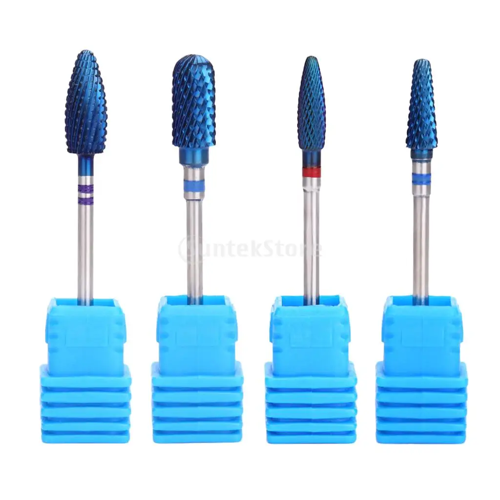 Anti-corrosion Nail Files Drill Bits Manicure Gels Removal Electric Carbide Polishing Head Set 2.35mm