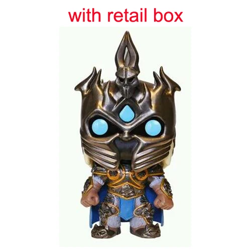 WOW ILLIDAN& ARTHAS& SYLVANAS Виниловая фигурка Модель Коллекция игрушек - Цвет: ARTHAS with box