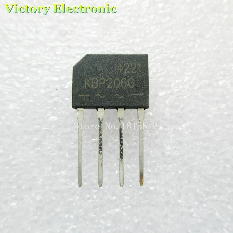 10 шт./лот Новый KBP206 KBP206G DIP Bridge выпрямитель 2 а 600 в оптовая продажа электронный|bridge