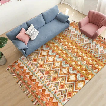 

100% wool handmade Kilim style gorgeous bedside carpet , living room coffee table carpet, decoration floor mat