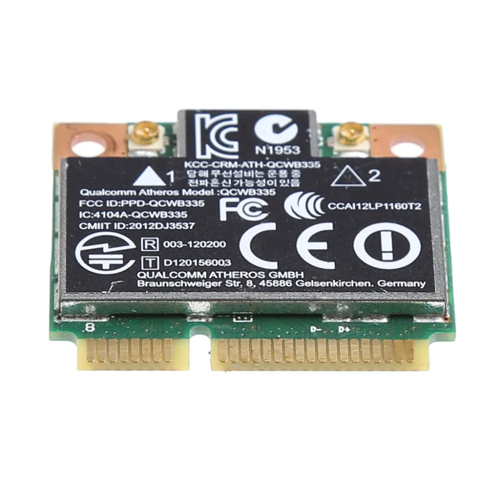 WiFi Bluetooth 4 0 Беспроводная мини карта PCI E для HP Atheros QCWB335 AR9565 SPS 690019 001 733476