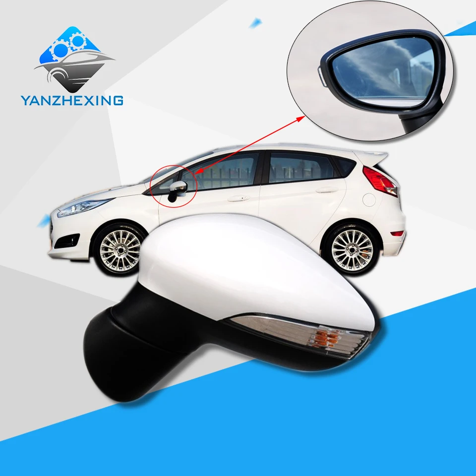 Outer Rearview Mirror Side Mirror Assy For Ford Fiesta 2009 2010 2011