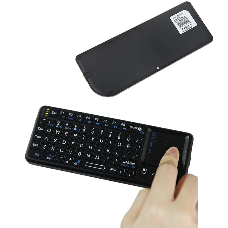 Беспроводная клавиатура Rii Mini Air Mouse портативная игровая с тачпадом 2 4 ГГц для