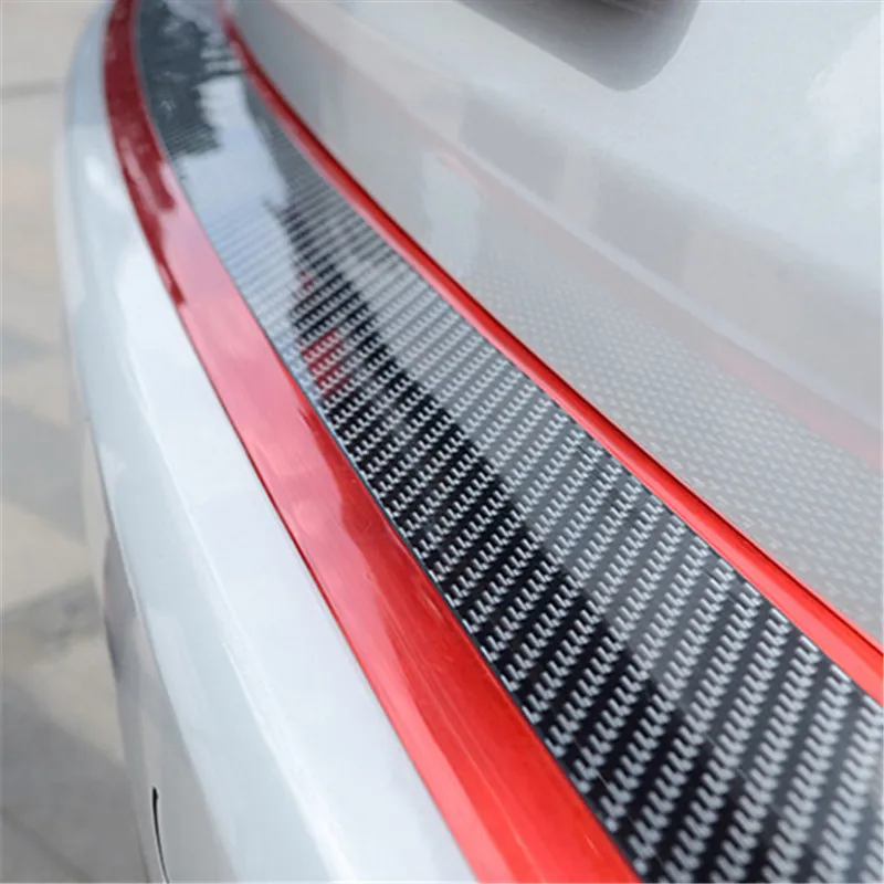 Автомобильный Стикеры s 3D углеродного волокна резиновый протектор дверная наклейка для порога Авто Стайлинг авто бампер протекторы внешние аксессуары
