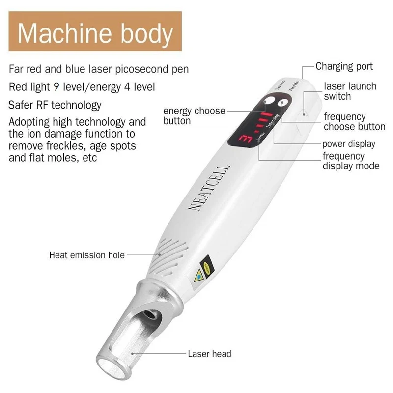 

Laser Picosecond Pen Tattoo Freckle Removal Mole Spot Eyebrow Pigment Remover Acne Treatment Machine Beauty Tool new
