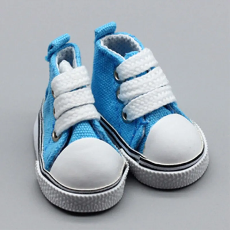 5cm Doll Accessories Sneakers Shoes for BJD Dolls Funny Mini Canvas Shoes Toy
