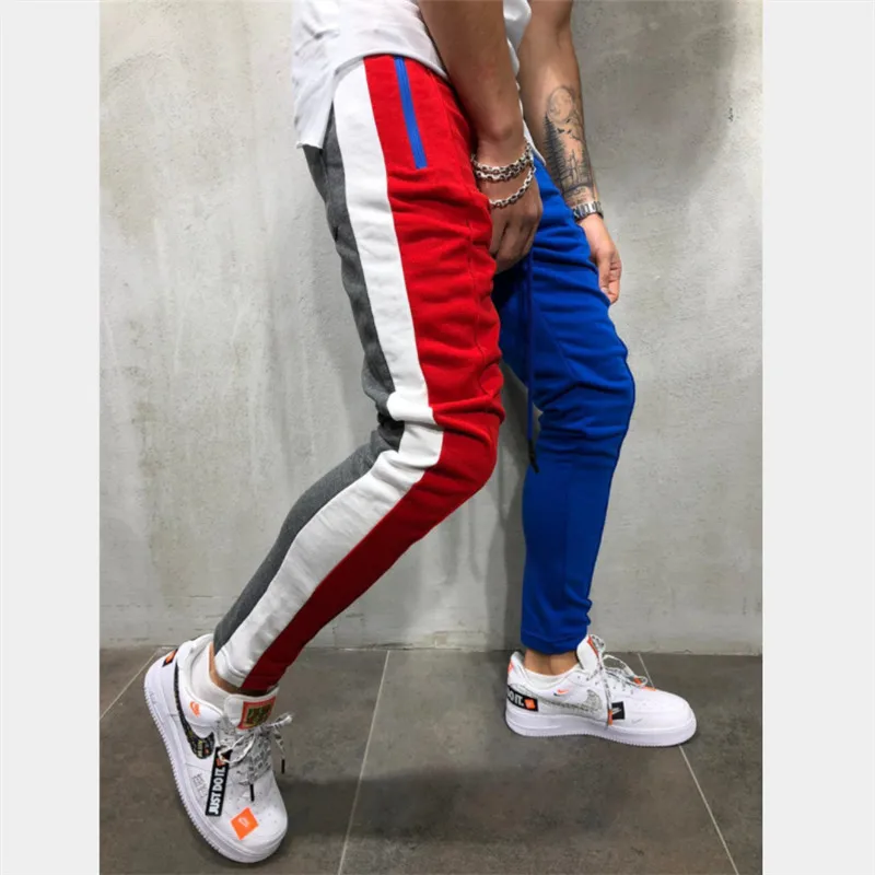 jogging pants men Gym Running Pants Men sportswear Training sport Pants Fitness Workout Jogging Quick Dry Sport Trousers - Цвет: picture colour