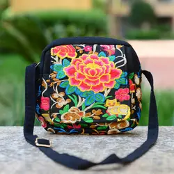 Модная разноцветная Вышивка милые сумка-шоппер! лидер национальной цветочной вышивкой Для женщин плечо и Crossbody сумки хороший Винтаж