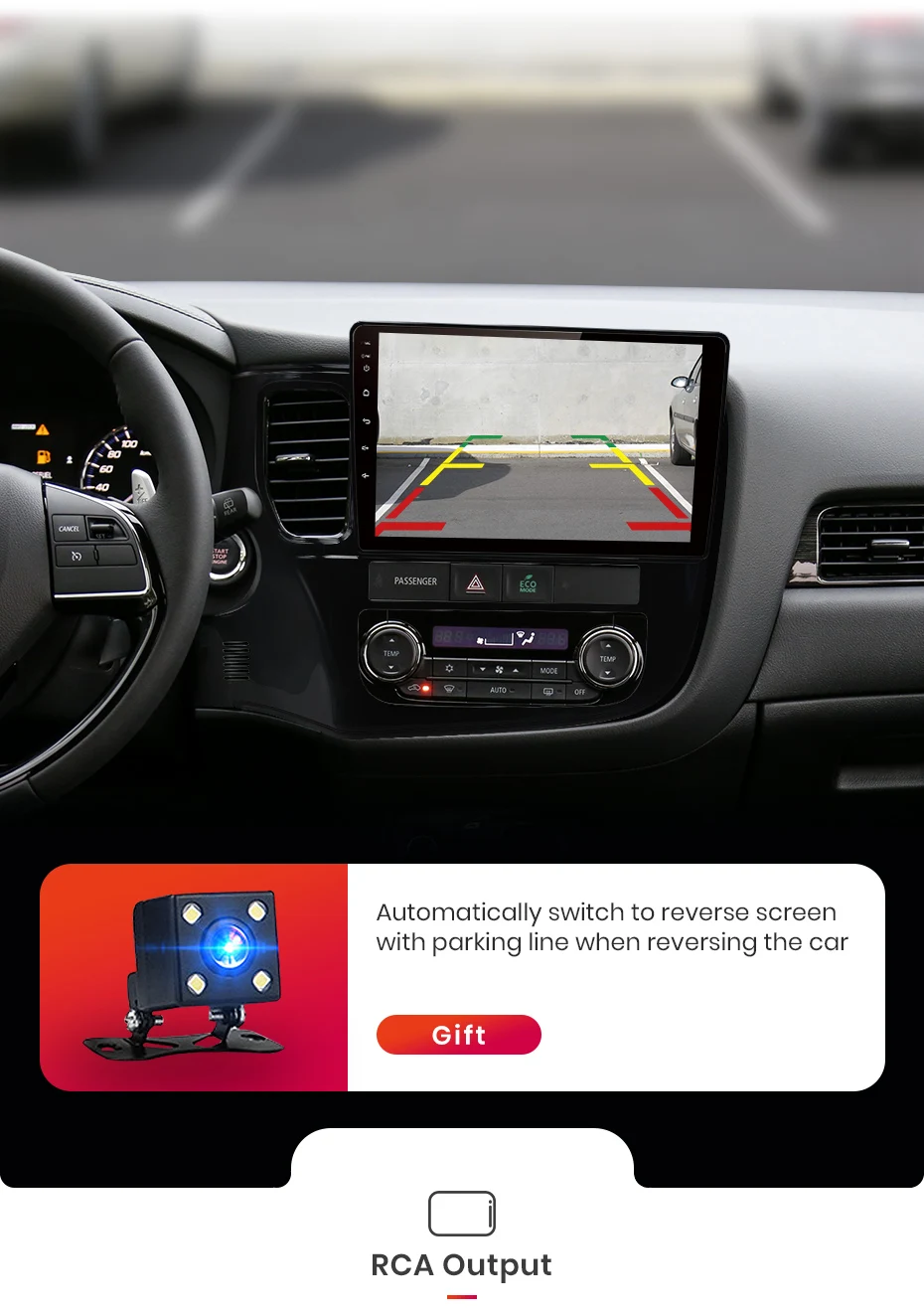 Discount AWESAFE 2Din Android 8.1 4+64G CarPlay GPS Radio Audio Multimedia Player For Mitsubishi Outlander 3 2012 2014 2018 2 Din no DVD 13