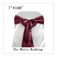 100 шт бордовый свадебный стул банты для украшения свадьбы