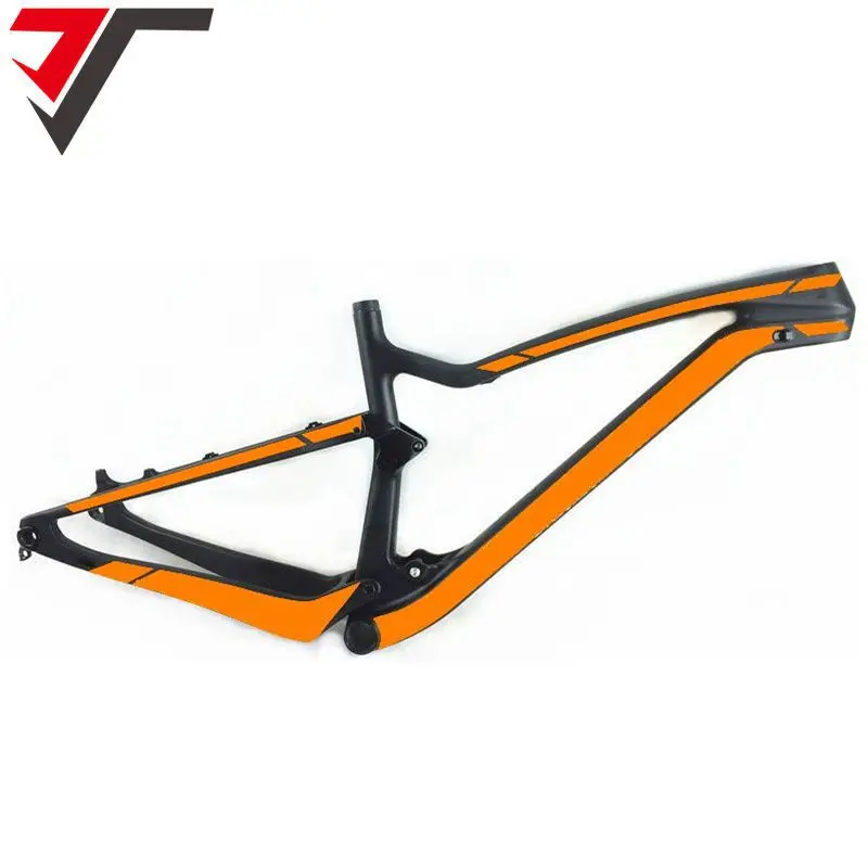 

TRIPS 2018 New design 29er full suspension carbon frame BB92 carbon mtb frame 29 mountain bike carbon frame 142*12mm thru axle