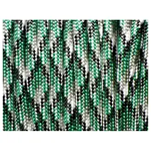 550 Паракорд 7 внутренних нитей мил спец Тип III бушкрафт веревка для выживания, 100 футов черный+ зеленый+ белый(#65