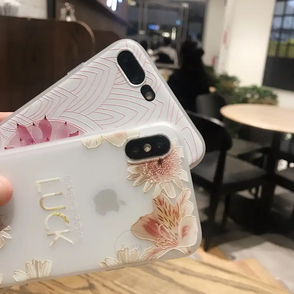 BUNA цветочный узор чехол для телефона iPhone 6 6s 7 Plus Чехол Мягкий Силиконовый