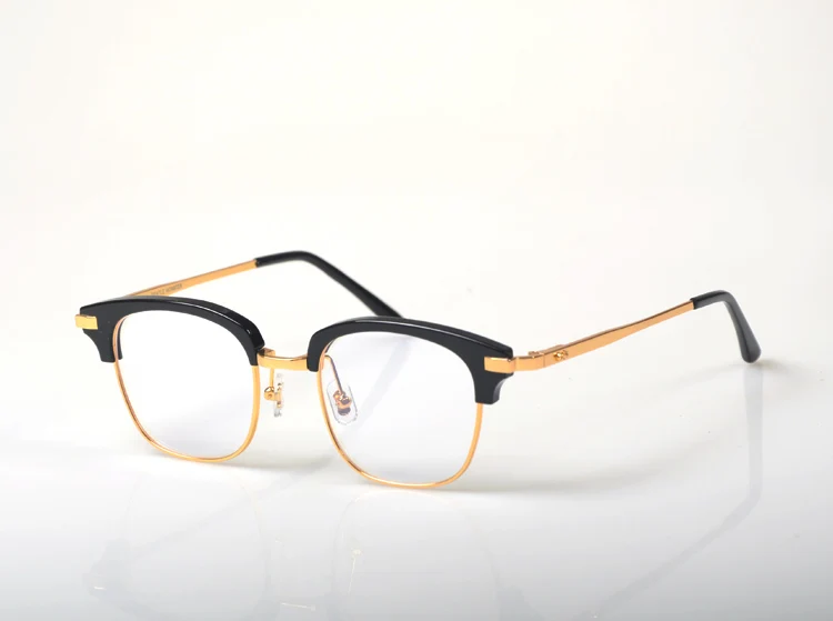 

2018 Gentle ELL H Brand Optical Myopia Eyeglasses Frame Women Men Computer Eye Glasses Spectacle Half Frame Clear Lens Female