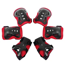 6 шт. регулируемые детские роликовые коньки скейтборд спортивные защитные наборы налокотники наколенники на запястье Защитная Экипировка для велоспорта