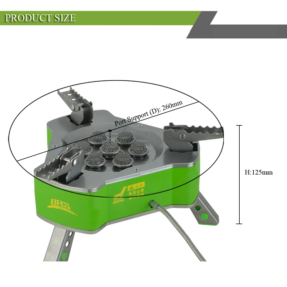 BRS-71, портативная походная плита, мощная газовая плита, ветрозащитная система для приготовления пищи на открытом воздухе, 9800 Вт, газовая горелка для пикника, сжиженный газ, Бутан