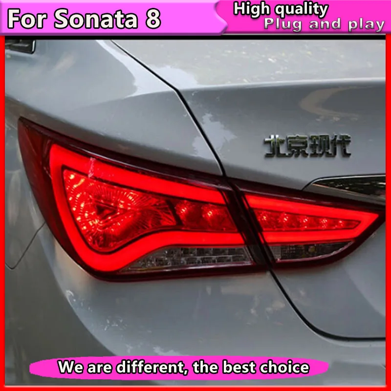 Car Style for Hyundai Sonata 8 Taillights 2011 2015 for Sonata 8 LED