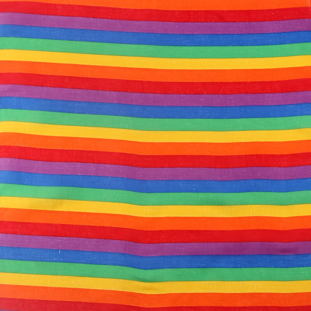 

WINFOX New Fashion Cotton Guy Rainbow Striped Bandana For Women Mens
