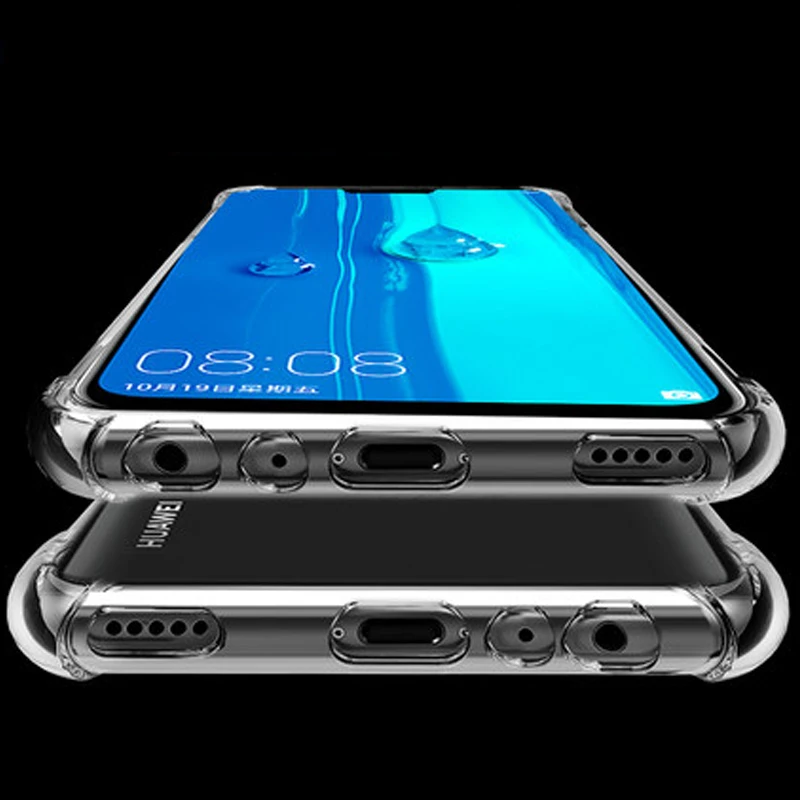 Мягкий прозрачный чехол YueTuo из ТПУ для телефона huawei y6 2019 y9 y7 pro y 6 9 7 силиконовые