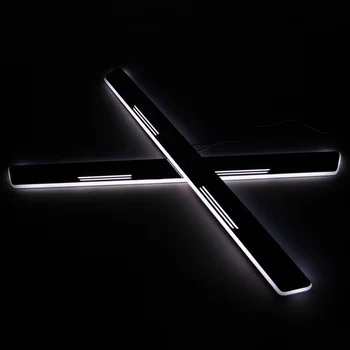 

SNCN LED Car Scuff Plate Trim Pedal Door Sill Pathway Moving Welcome Light For Mercedes-Benz X156 GLA180 GLA200 Accessories