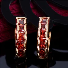 MISANANRYNE Высокое качество Женские Ювелирные изделия золотой цвет многоцветный AAA серьги-кольца с цирконом для женщин подарок