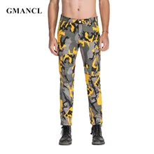 Gmancl камуфляжные многокарманные мужские брюки-карго в стиле хип-хоп высококачественные уличные мотоциклетные прямые брюки больших размеров