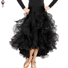 Modern Dance Skirts Ballroom Dancing Skirt Customer Tailor Available 7colors Ballroom Free Shipping Flamenco Waltz Dresses