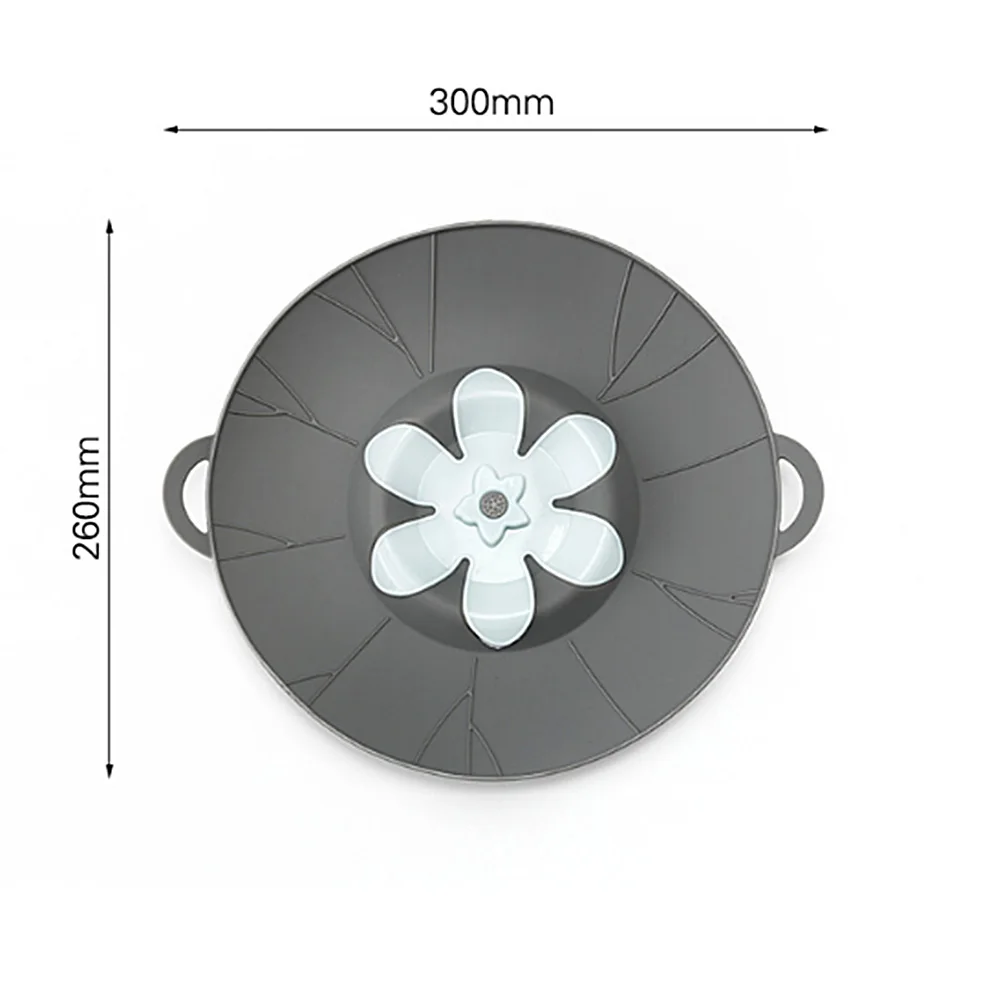 Крышка для кастрюли, силиконовая крышка, пробка для разлива, крышка для кастрюли, кухонные аксессуары, инструменты для приготовления пищи, кухонная посуда с цветами, кухонные гаджеты