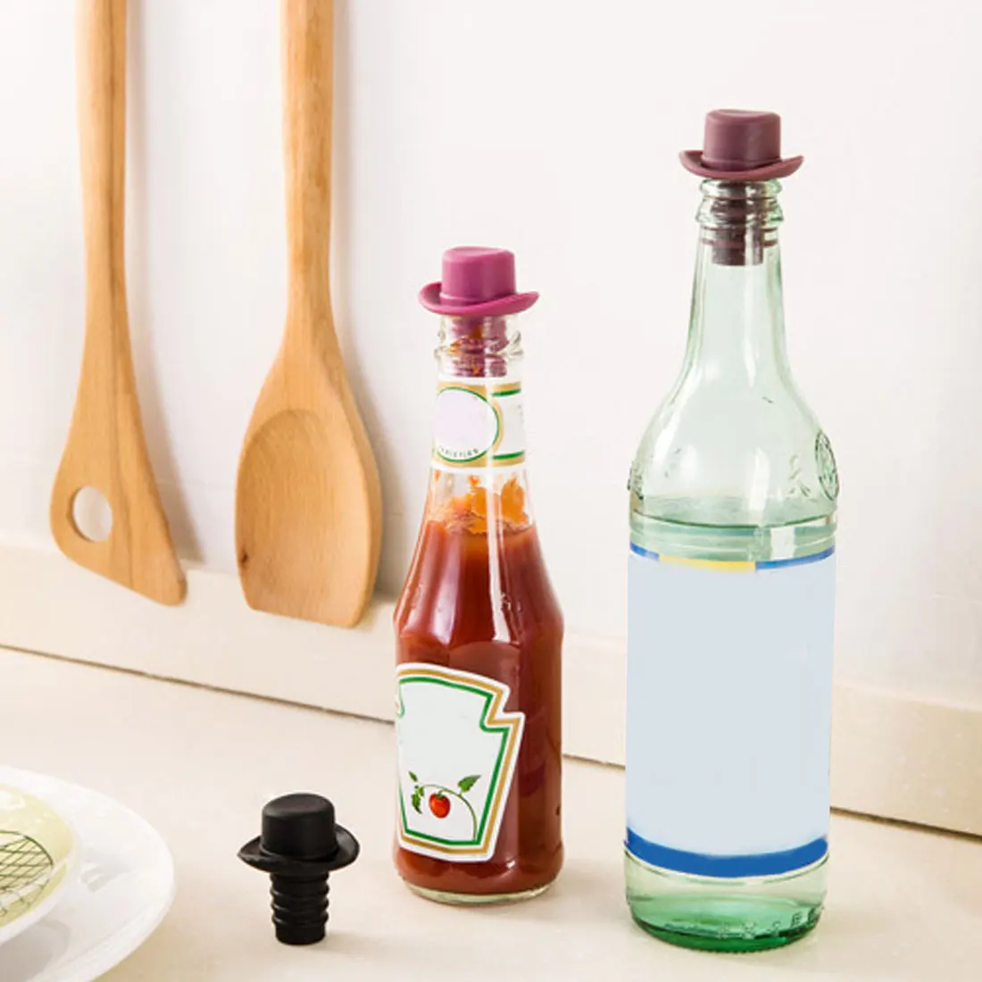 Buy Silicone Wine Bottle Stoppers Keep Vacuum Sealed Spout Liquor Flow Stopper