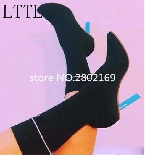 

Hot Selling Round Toe Strange Style Newest Arrival Sock Short Booties Spring Autumn Gladiator Style Women Fashion Booties