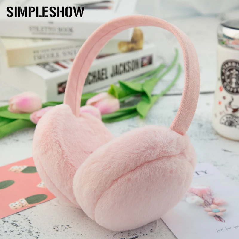 

Fashion Warm Winter Earmuffs For Women Warm Fur Earmuffs Female Winter Ear Warmers Girls Winter Accessories Festival Gift
