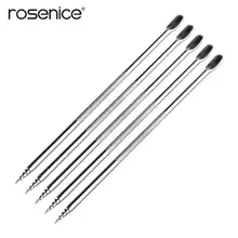 ROSENICE 5 шт. нержавеющая сталь кофе Искусство Ручка инструмент баристы для капучино латте эспрессо украшения для кухни кафе