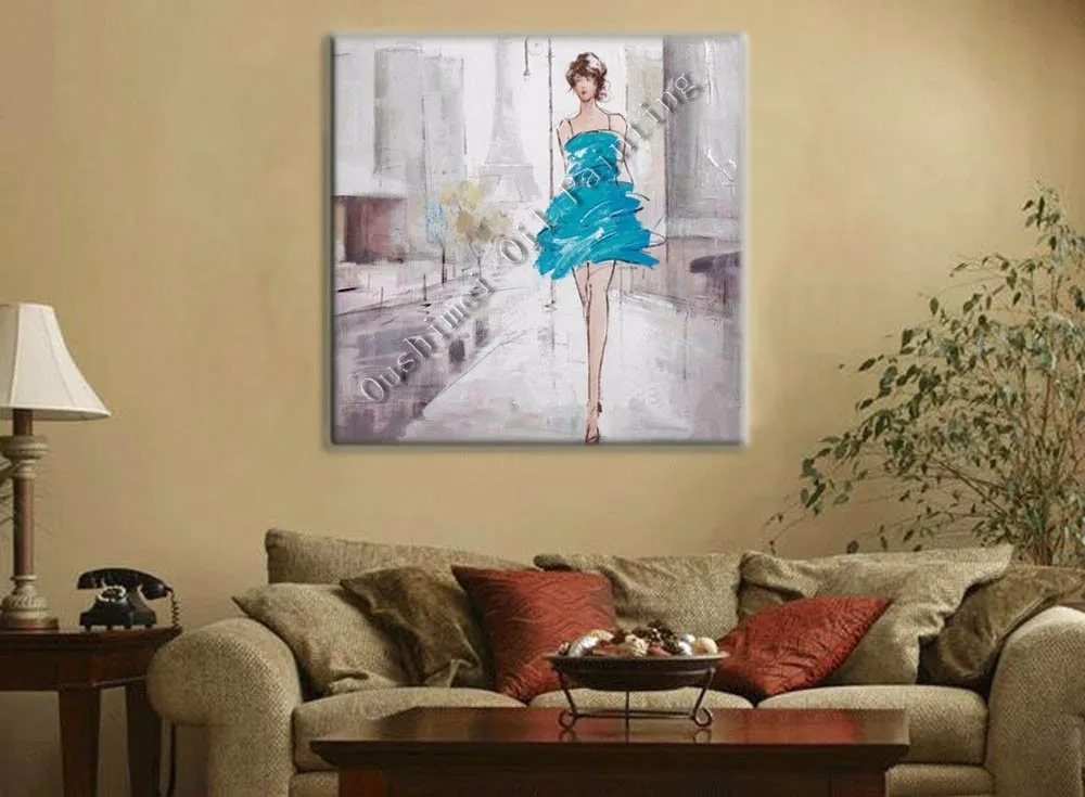 Profressional Artista Mão-pintado Arte Da Parede Da