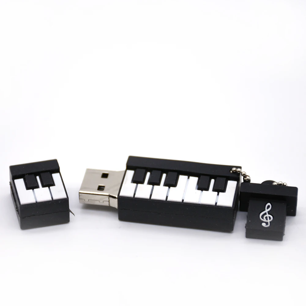 Музыкальные инструменты Модель ручка привода USB флэш-накопитель микрофон/пианино/Флешка в виде гитары 4 г 8 г 16 г 32 г 64 г флэш-карта памяти u диск