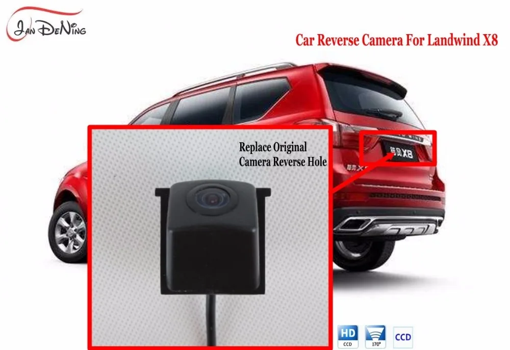 

JanDeNing Car Rear View Reverse Parking Reverse Hole OEM Camera For LandWind X8 CCD Night Vision