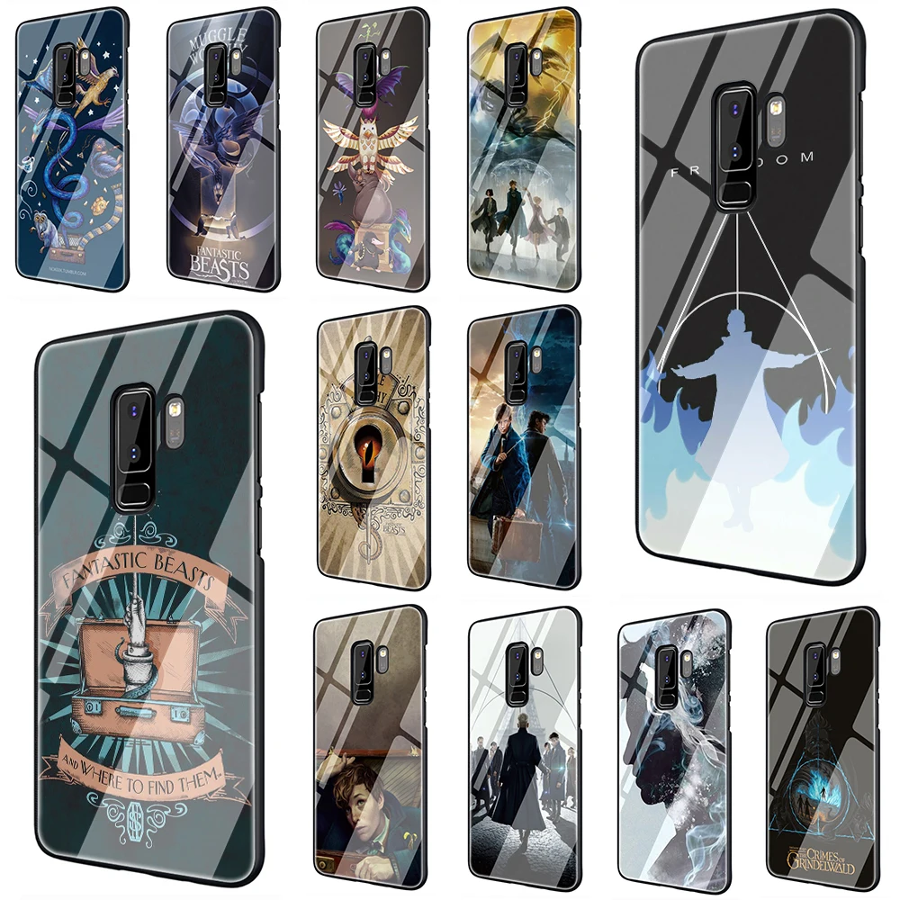 

Fantastic Beasts Tempered Glass Phone Cover Case For Samsung Galaxy S7 edge S8 Note 8 9 10 Plus A10 20 30 40 50 60 70