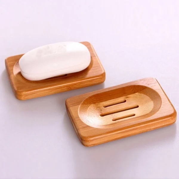 Горячая держатель для мыла из натурального бамбука