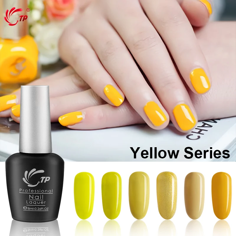 TP Gel nail polish Yellow Series 8ml/bottle Flavorless Eco friendly