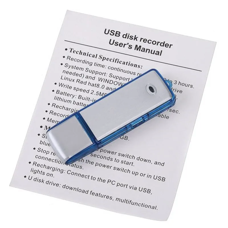 QZT 8GB USB диктофон Мини U диск аудио запись голоса зарядное устройство флэш