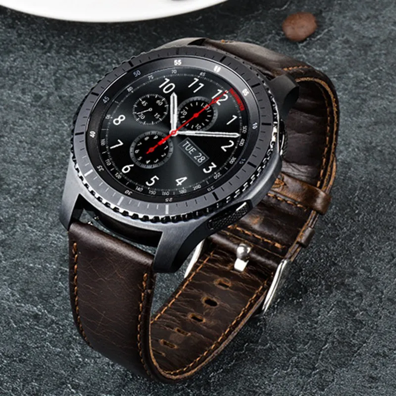 Prix pour Urvoi bande pour samsung galaxy gear s3 r760 r770 sangle rétro bande de cuir véritable avec fermeture classique conception remplacement 22mm Prix pour Urvoi bande pour samsung galaxy gear s3 r760 r770 sangle rétro bande de cuir véritable avec fermeture classique conception remplacement 22mm