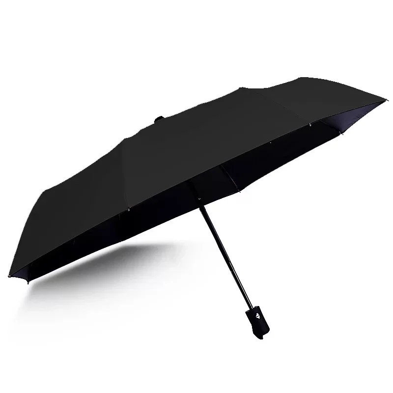 Полностью автоматический зонт, защита от солнца, Модный складной зонт от дождя, женский подарок, девочки, анти-УФ, водонепроницаемый, портативный, для путешествий - Цвет: Черный