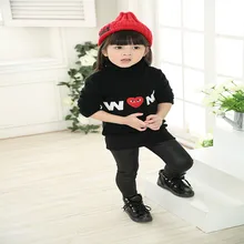 Boys girls letter print sweater 2017 winter autumn fashion kids cartoon Knitwear children Pullover baby boy girl clothing tops