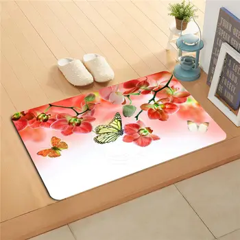 

KU-48w Custom flowers orchid flowers Doormat Home Decor Door mat Floor Mat Bath Mats foot pad U-F718!!Px-48Pwe