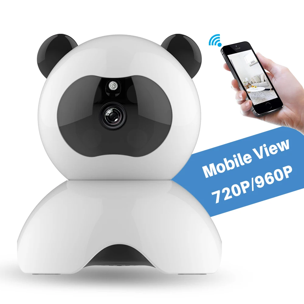 Home Lovely Panda Camera CCTV Security Surveillance 720P 960P Wireless ...