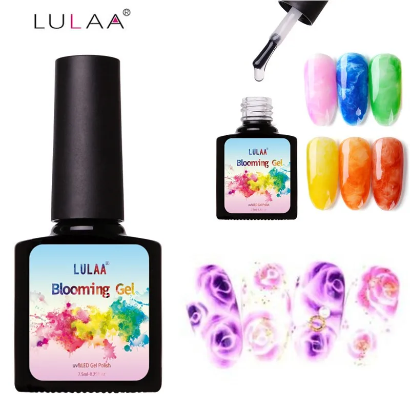Newest 7 5ML Blossom Gel Polish DIY Nail Art Design Blossom Flowers