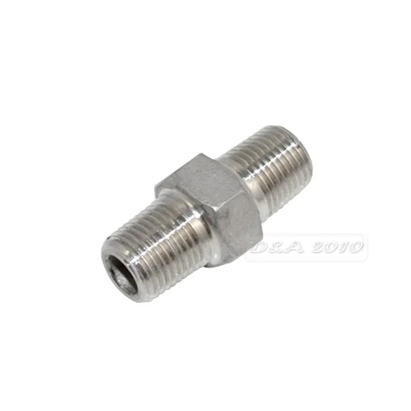 

1/8"Male x 1/8"Male Hex Nipple Stainless Steel SS304 Threaded Pipe Fittings