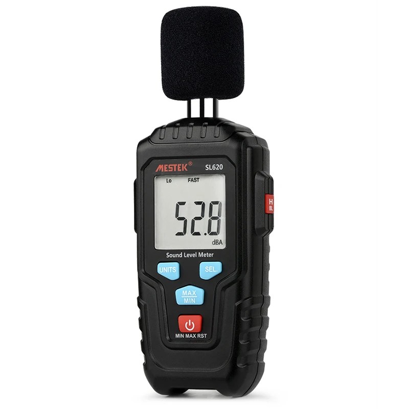 MESTEK SL620 высокоточный шумомер измеритель уровня звука мини бытовой цифровой измеритель громкости звука