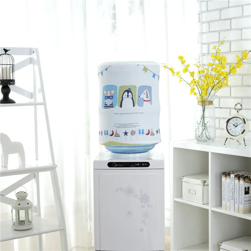 Cartoon Dust Cover Water Dispenser Covers Drinking Fountain Machine Dust Cover Protector Dustproof Buket Cloth Protection FC139